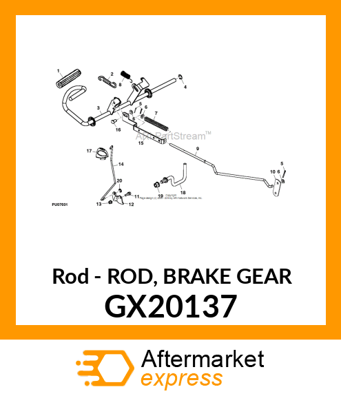 Rod Brake Gear GX20137