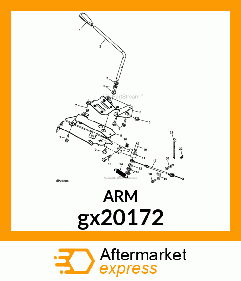 KIT, PTO ARM, KNOB amp; LEVER gx20172