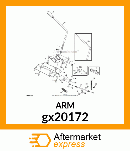 KIT, PTO ARM, KNOB amp; LEVER gx20172