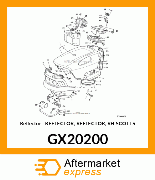 Reflector - REFLECTOR, REFLECTOR, RH SCOTTS GX20200