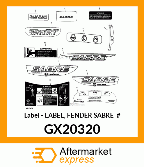 Label GX20320