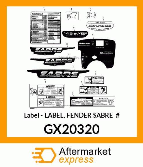 Label GX20320