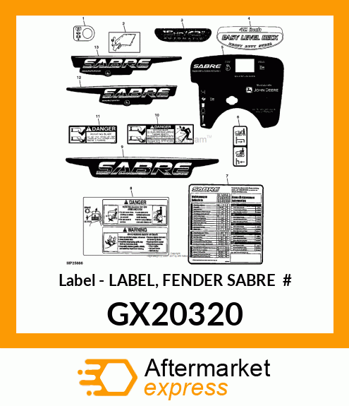 Label GX20320