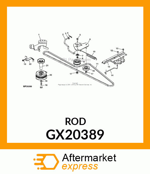 GUIDE, WIREFORM BELT GX20389