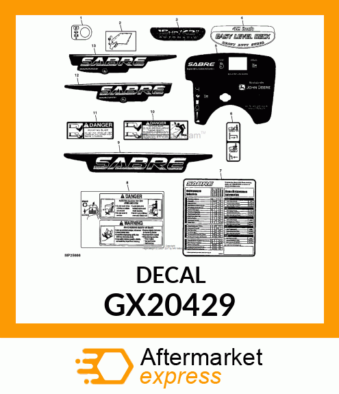 Machinery Maint Label GX20429