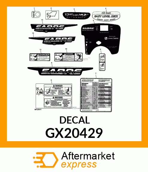 Machinery Maint Label GX20429