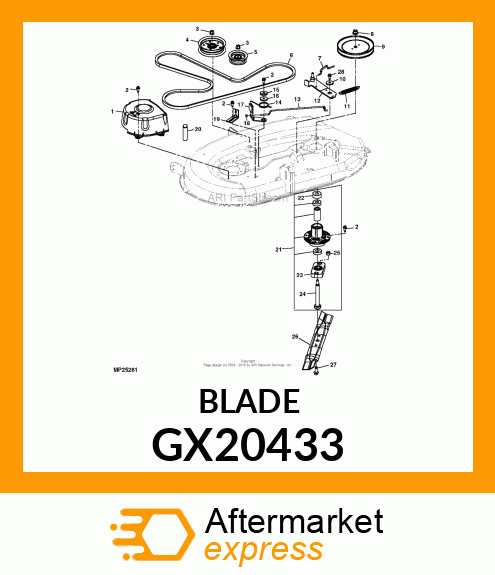 BLADE, HIGH LIFT 3 GX20433