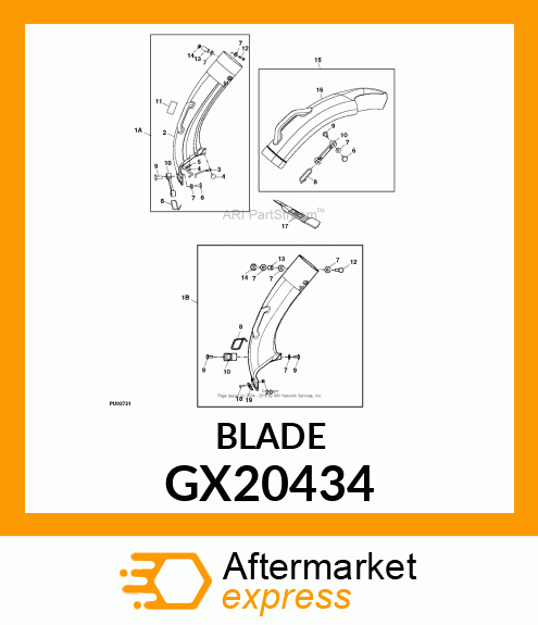 BLADE, 48" BAGGING MPLT GX20434