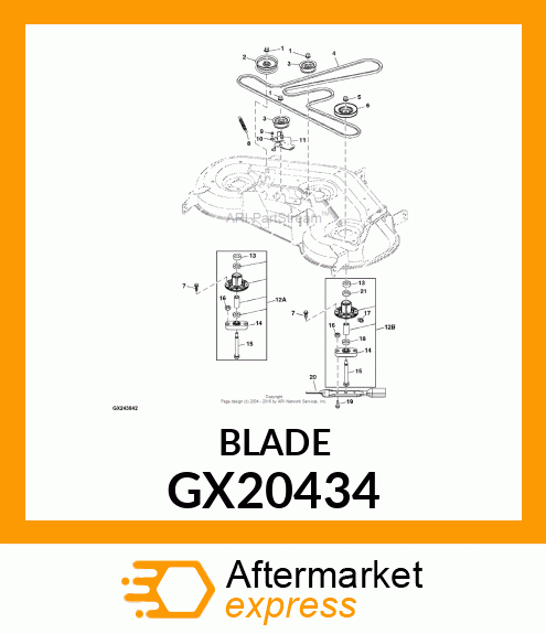 BLADE, 48" BAGGING MPLT GX20434