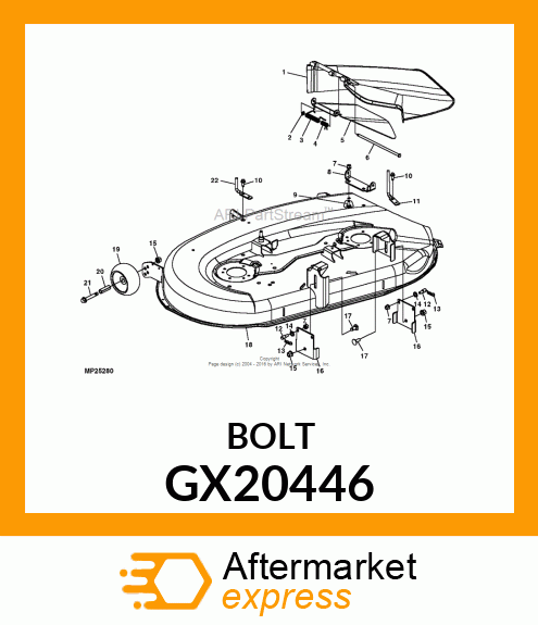 SCREW, ROUND HEAD W/SERRATIONS GX20446