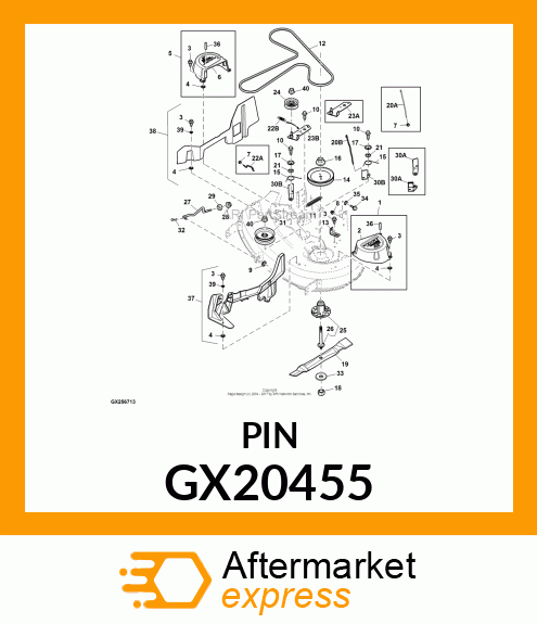 ROD, BELT GUIDE GX20455