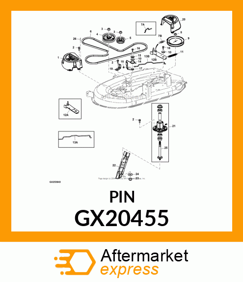 ROD, BELT GUIDE GX20455