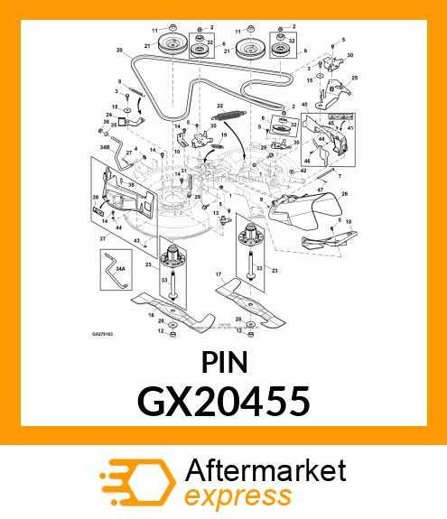 ROD, BELT GUIDE GX20455