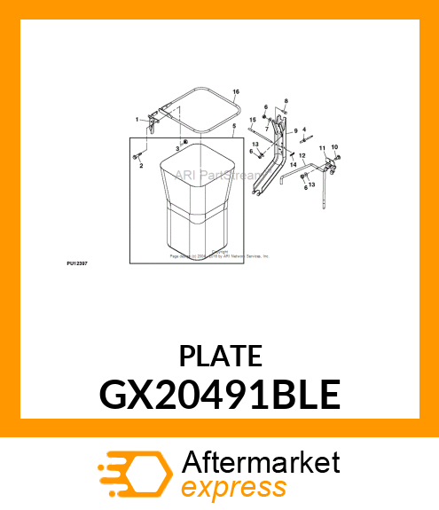 BRACKET, CARGO MOUNT GX20491BLE