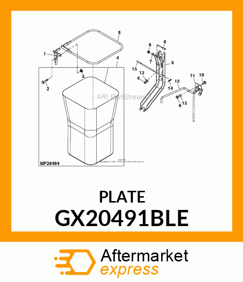 BRACKET, CARGO MOUNT GX20491BLE