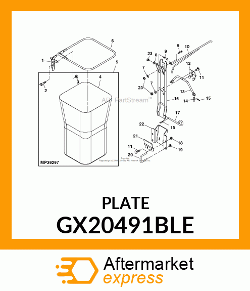 BRACKET, CARGO MOUNT GX20491BLE