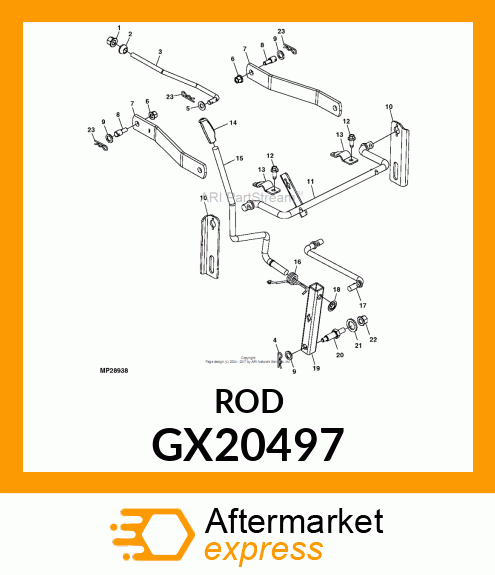 ARM, FRONT DRAFT GX20497