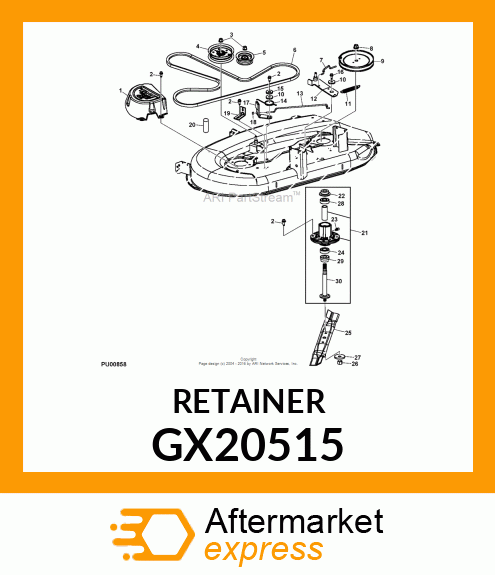 RETAINER, WASHER, CUPPED GX20515