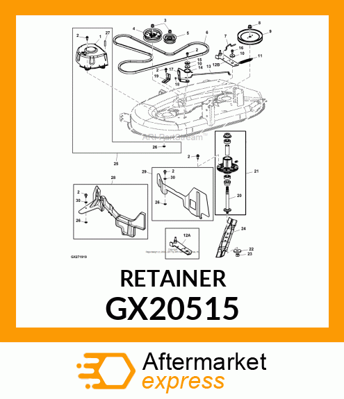 RETAINER, WASHER, CUPPED GX20515