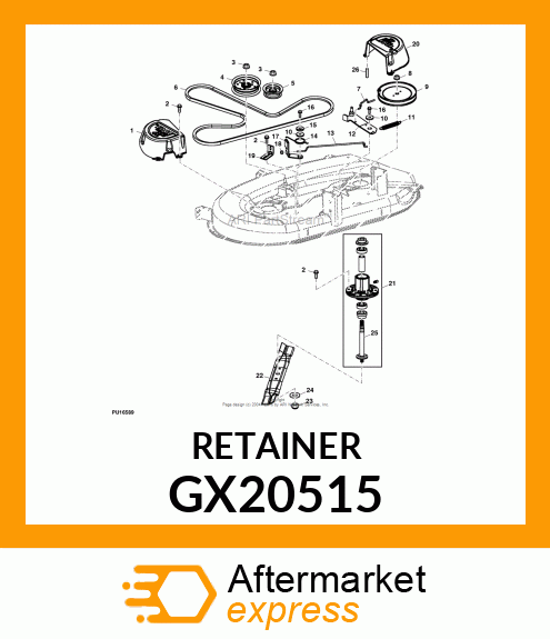 RETAINER, WASHER, CUPPED GX20515