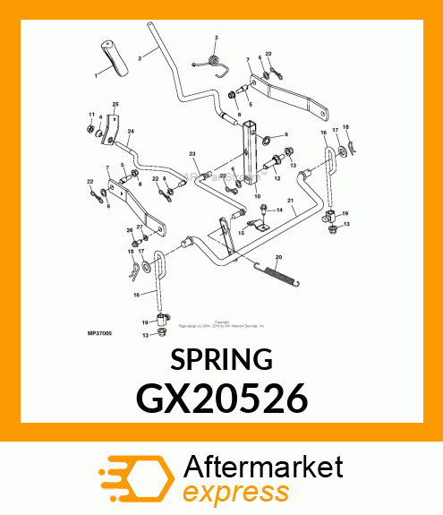 EXTENSION SPRING GX20526