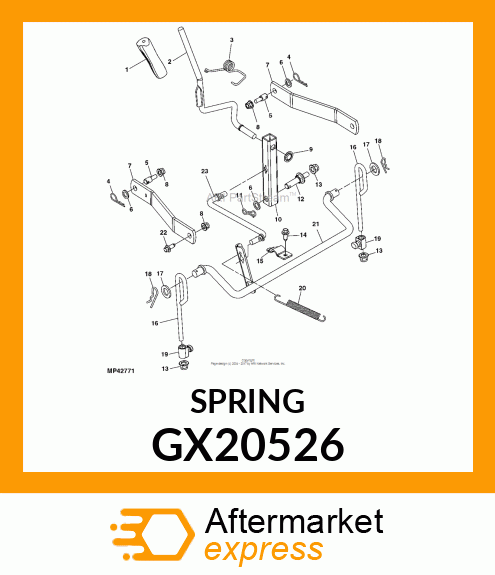 EXTENSION SPRING GX20526