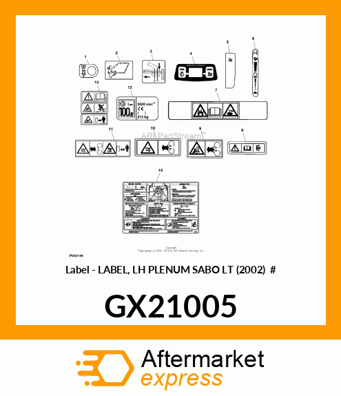 Label GX21005