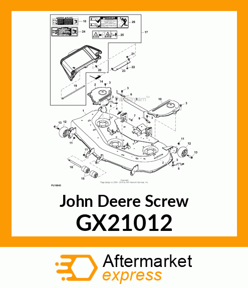 SCREW GX21012