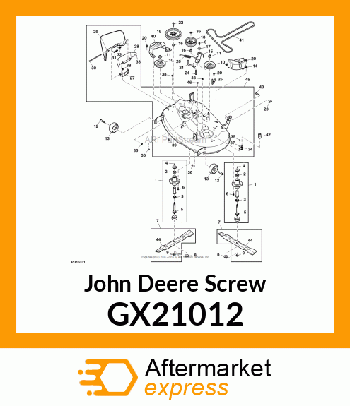 SCREW GX21012