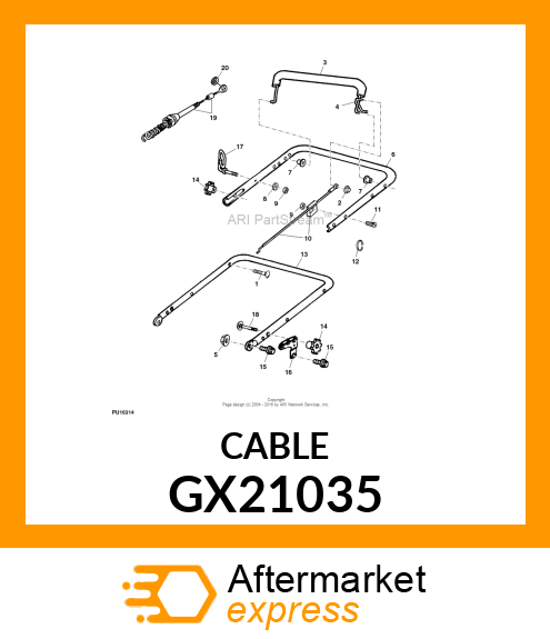 CABLE, TRACTION # GX21035