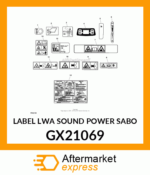 Label Lwa Sound Power Sabo GX21069
