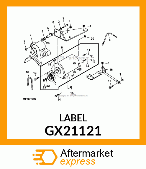 LABEL, HOT SURFACE, HOMOLOGATION NO GX21121