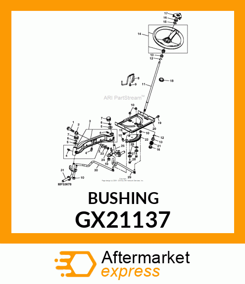 BUSHING, AXLE PIVOT GX21137