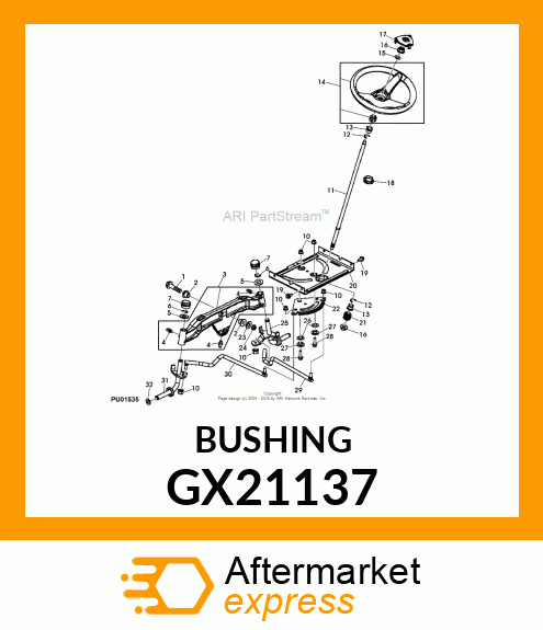 BUSHING, AXLE PIVOT GX21137