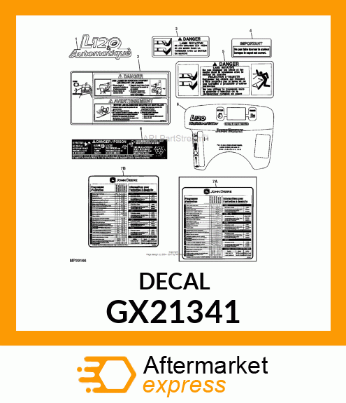 Label Model Hood L120 Auto GX21341