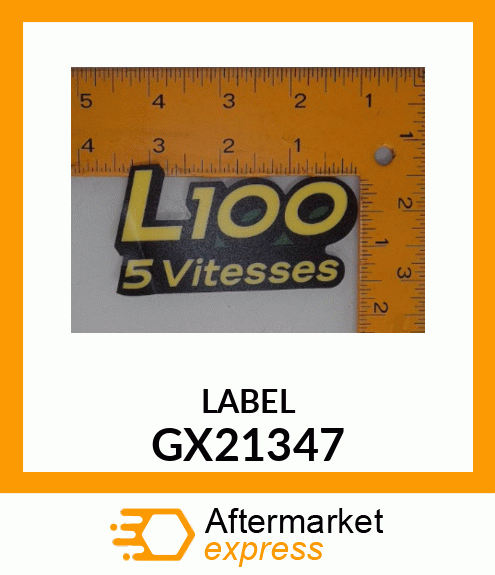 Label Hood Model L100 1742 GX21347