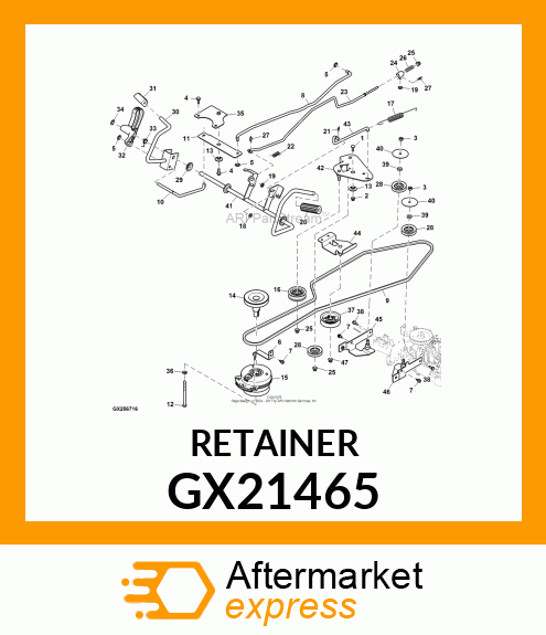 RETAINER, SPACER GX21465