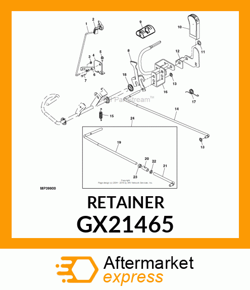 RETAINER, SPACER GX21465