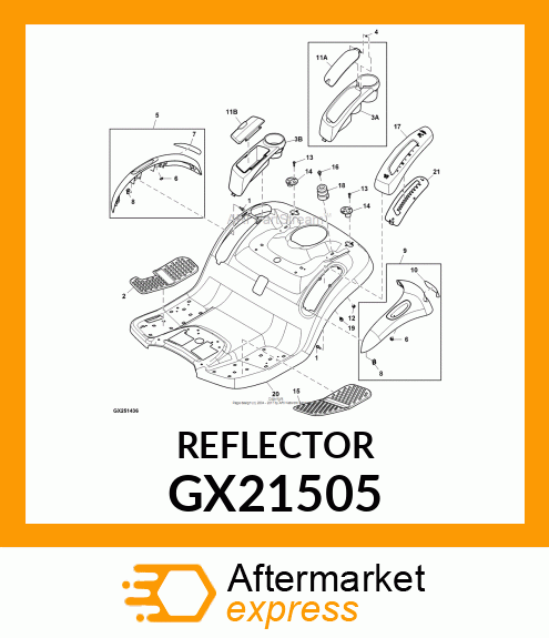 REFLECTOR GX21505