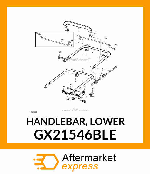 HANDLEBAR, LOWER GX21546BLE