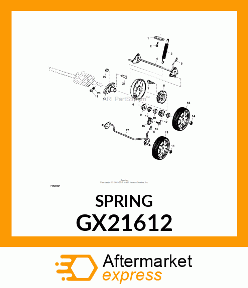 SPRING, EXTENSION (COUNTERBALANCE) GX21612