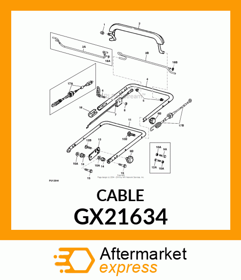 CABLE, TRACTION (CAST DECK) GX21634