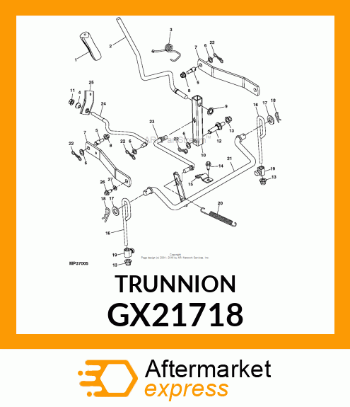 TRUNNION GX21718
