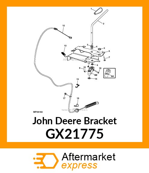 BRACKET, SUPPORT GX21775