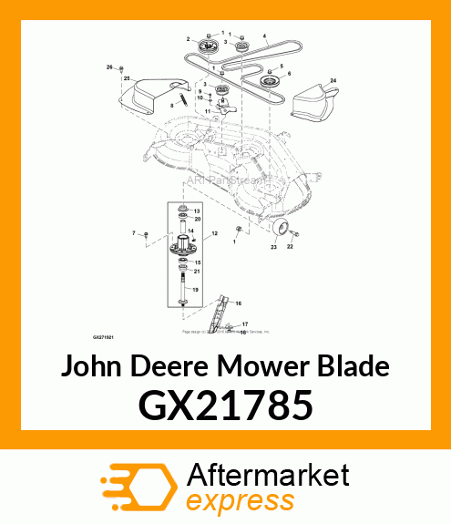 BLADE, BAGGING 48" DECK GX21785