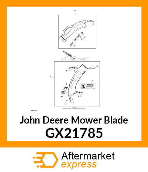 BLADE, BAGGING 48" DECK GX21785