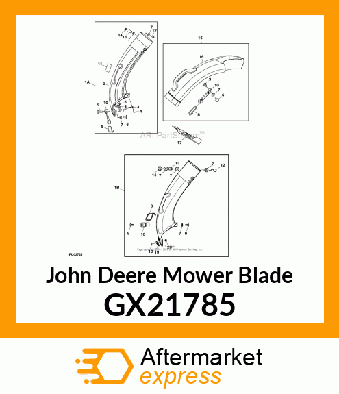 BLADE, BAGGING 48" DECK GX21785