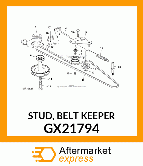 STUD, BELT KEEPER GX21794