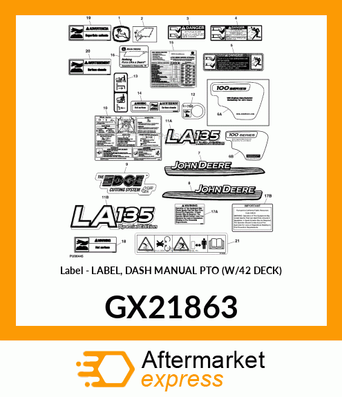 LABEL, DASH GX21863