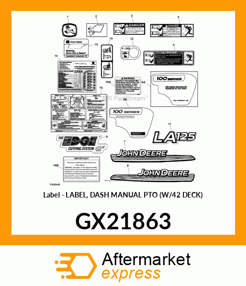 LABEL, DASH GX21863